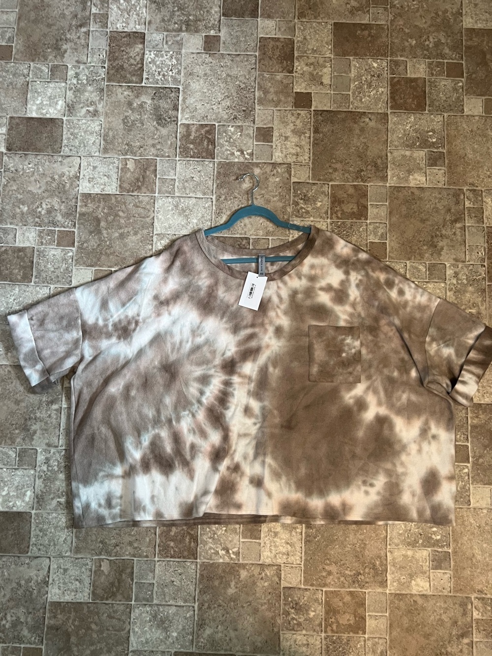 NWT XXXL Relaxed Tie-Dye Short Sleeve Top